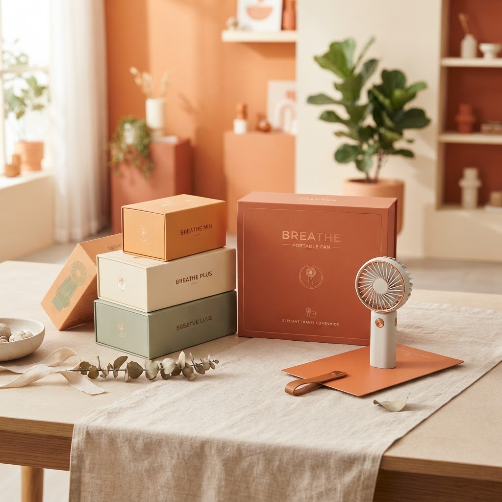 Portable Fan Packaging Ideas for Promotional Gifts